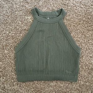 Aerie Superchill Seamless High Neck Bra Top